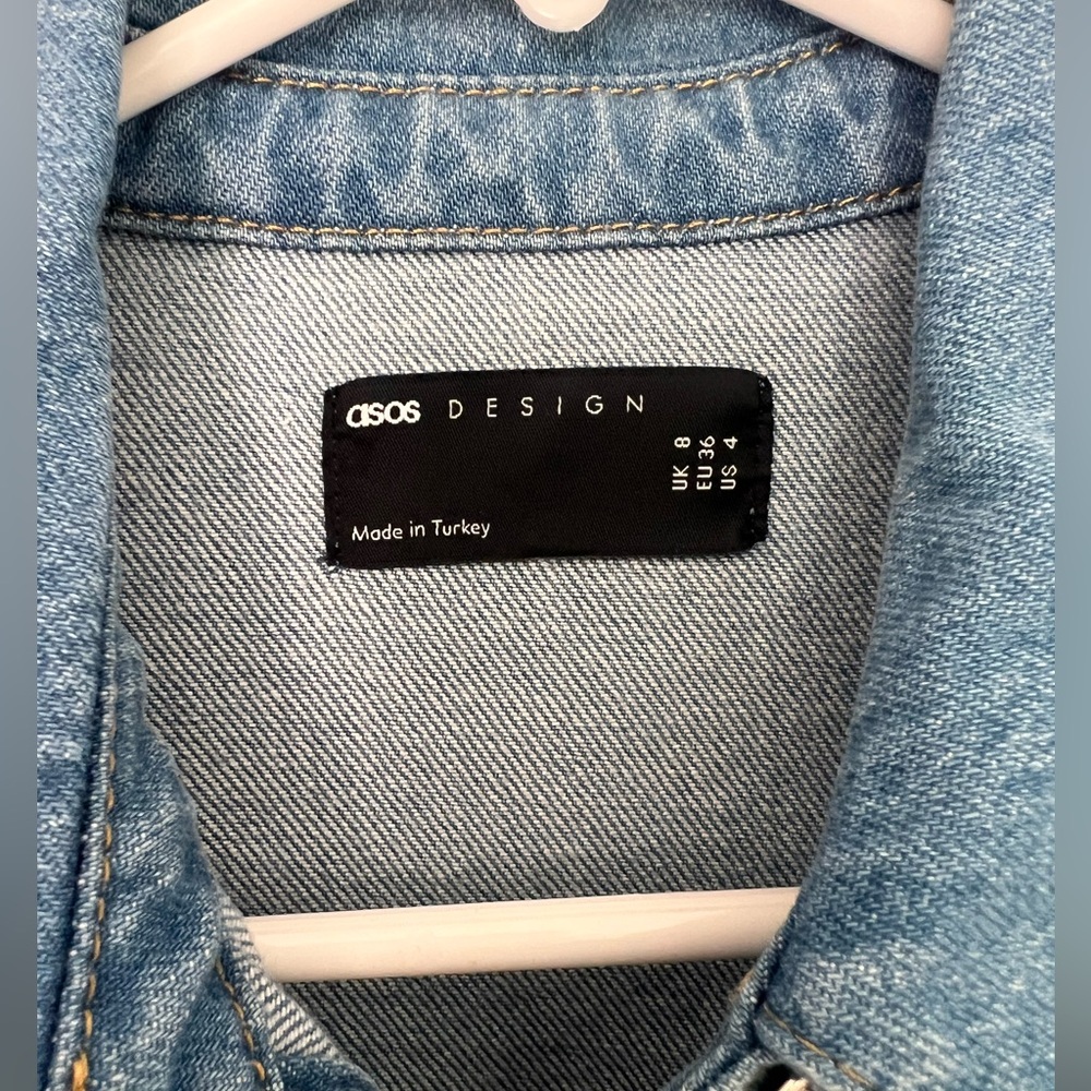 ASOS Blue Denim Button-Up Jacket - Picture 3 of 3